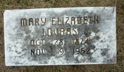 Mary Elizabeth <I>Hunter</I> Lovaas 