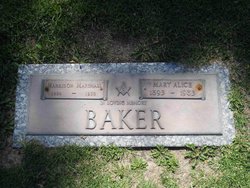 Mary Alice <I>Carter</I> Baker 