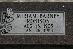 Miriam <I>Barney</I> Robison 