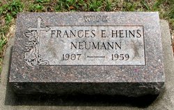 Frances E. <I>Heins</I> Neumann 
