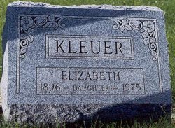 Elizabeth <I>Schwabe</I> Kleuer 