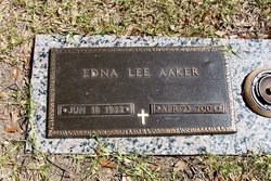 Edna Marcella “Pinky” <I>Lee</I> Aaker 