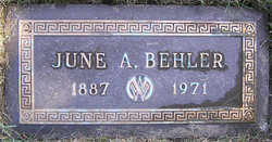 June Alberta <I>Burr</I> Behler 