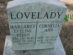 Margaret Eveline <I>Peden</I> Lovelady 