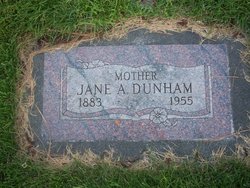 Adah Maria Jane “Janey” <I>Agar</I> Dunham 