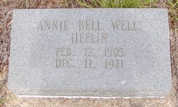Annie Bell <I>Wells</I> Heflin 