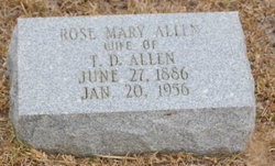Rose Mary <I>Miles</I> Allen 