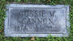 Gussie M <I>Kienzle</I> Cannon 