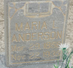 Maria <I>Larsen</I> Anderson 