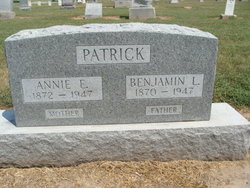 Annie Elizabeth <I>Ward</I> Patrick 