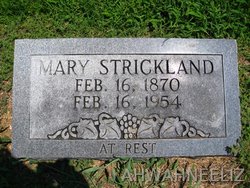 Mary <I>Clark</I> Strickland 
