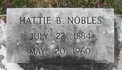 Hattie Beatrice <I>Jones</I> Nobles 