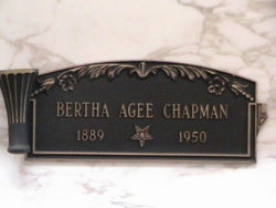 Bertha F. <I>Agee</I> Chapman 