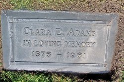 Clarissa Evelyn “Clara” <I>Hodge</I> Adams 