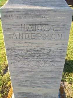 Hanna <I>Oaksdotter</I> Anderson 