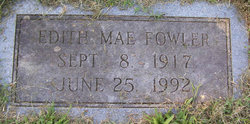 Edith Mae <I>Roop</I> Fowler 