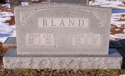 Crissie Irene <I>Lilley</I> Bland 