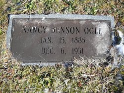 Nancy <I>Benson</I> Ogle 