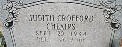 Judith Ana “Judy” <I>Crofford</I> Cheairs 