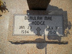 Beaulah Mae <I>Stone</I> Hodge 