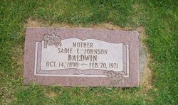 Sadie Elda <I>Johnson</I> Baldwin 