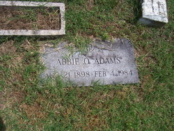 Abbie O <I>Sands</I> Adams 