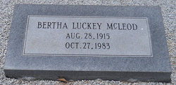 Bertha <I>Luckey</I> McLeod 