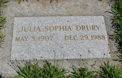 Julia Sophia <I>Gadley</I> Drury 