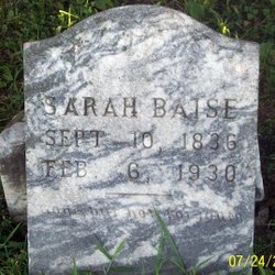 Sarah <I>Hickerson</I> Baise 