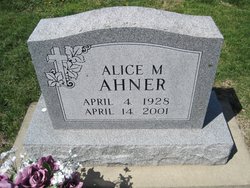 Alice Mary <I>Heins</I> Ahner 