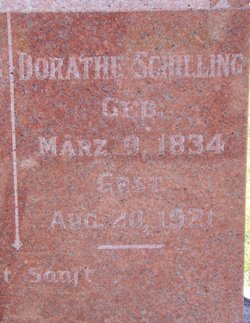 Dorothea “Dora” <I>Schmidt</I> Schilling 