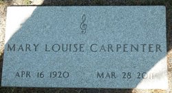 Mary Louise “Marylou” <I>Hills</I> Carpenter 