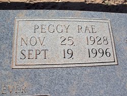 Peggy Rae <I>Acker</I> Bagwell 