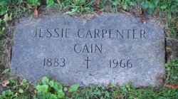 Jessie “Aunt Jess” <I>Carpenter</I> Cain 