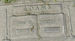 Bertha Elizabeth <I>Dorman</I> Adams 