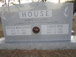 Johnnie Rhae <I>Simons</I> House 