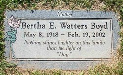 Bertha Edgarly Watters “Day” Boyd 