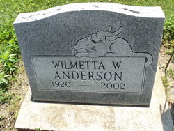 Wilmetta Wavelene <I>Engle</I> Anderson 