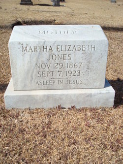 Martha Elizabeth <I>Evans</I> Jones 