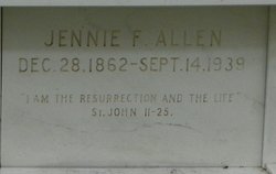 Jennie Florence <I>Lash</I> Allen 