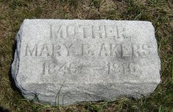 Mary B. <I>Rhodes</I> Akers 
