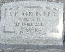 Josie Elizabeth <I>Jones</I> Barfield 