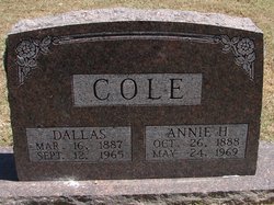 Mrs Anna Henrietta “Annie” <I>Gillum</I> Cole 