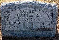 Hattie Gertrude <I>Cross</I> Rhodes 