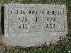 Almira Melinda <I>Jordan</I> Benson 