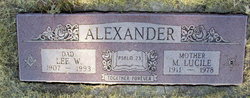 Lee W Alexander 