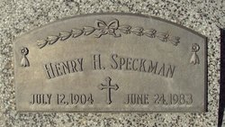 Henry H Speckman 