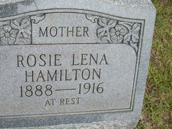 Rosa Lena “Rosie” <I>Lowery</I> Hamilton 