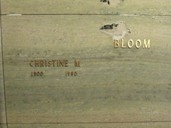 Christine E <I>Moyer</I> Bloom 