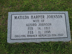 Matilda <I>Harper</I> Johnson 